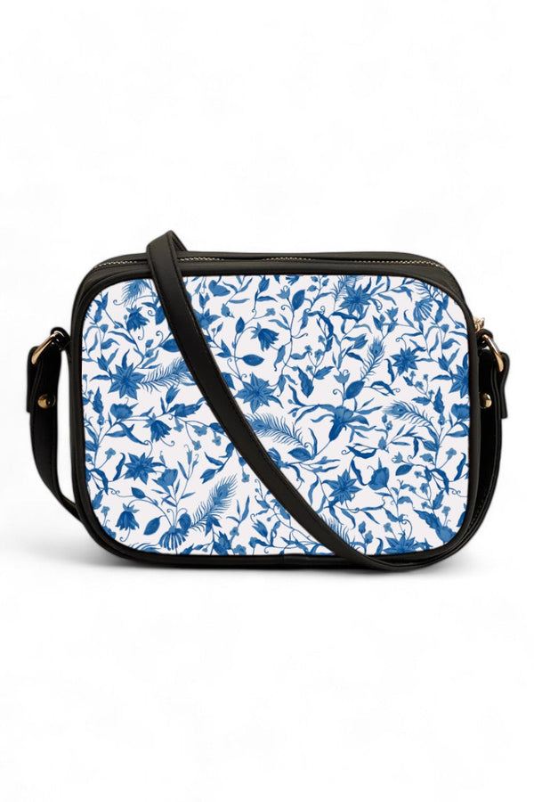 Blue Paradise Print Cross body bag