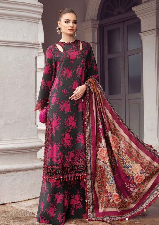 MARIA B - 3PC LAWN SHIRT WITH  PRINTED DUPATTA AND TROUSER-779