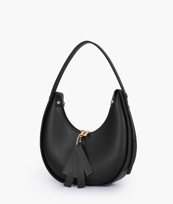 Black moon hobo bag