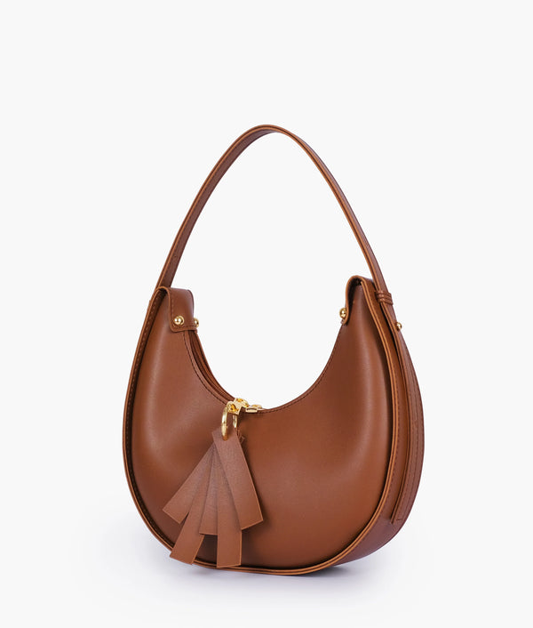 Brown Moon Hobo Bag