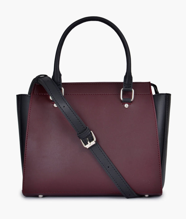 Burgundy Classic Top-Handle Bag