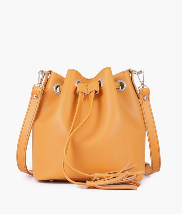 Mustard bucket bag