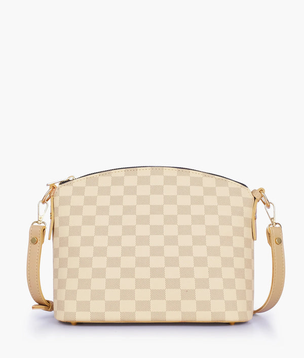 Off-White checkered dome cross-body bag